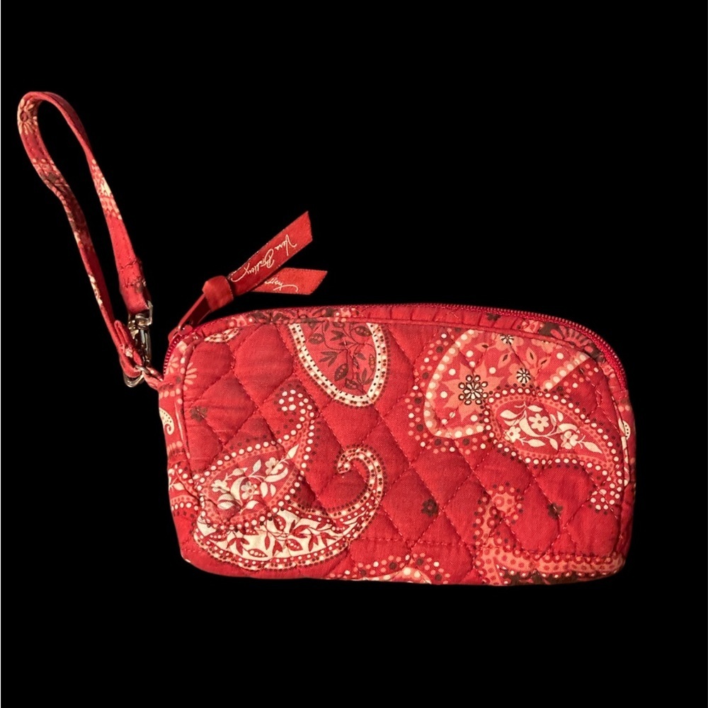 GUC red/white/black paisley design Vera Bradley wristlet